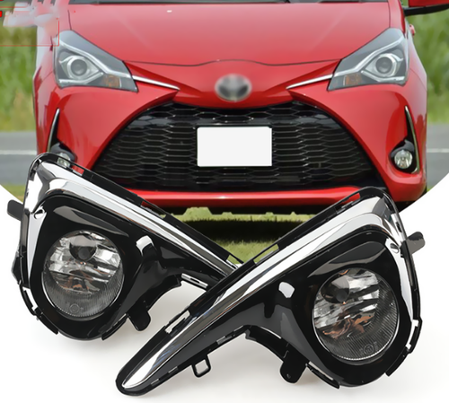 For 2018-2019 Toyota Yaris Hatchback Clear Lens Fog Lights Driving Lamps new