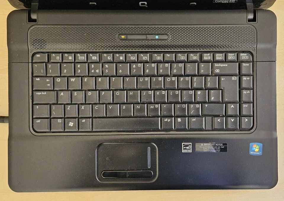 HP Compaq 615 15.6" Laptop, AMD Athlon X2 Dual-Core QL-66 3GB RAM, 320GB HDD - Image 3 of 4