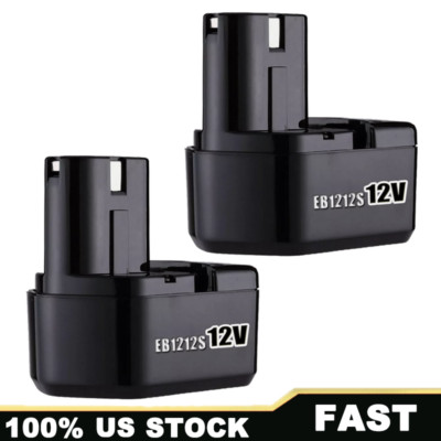 2x 12V Battery For Hitachi EB 1212S EB1214S EB1220BL EB1214L Eb1220HL 4.8AH US
