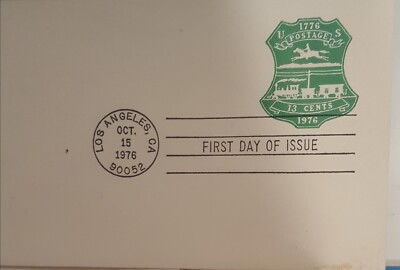 First Day Of Issue US Postage 1776 13 Cents Los Angeles California October 15th