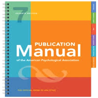 Publication Manual of the American Psychological Association Seventh Edition...