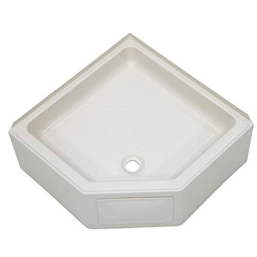 Lippert Replacement Corner Shower Pan With Center Drain, Scratch