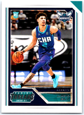 2020-21 Chronicles LaMelo Ball #84 Rookie Threads RC Teal Parallel Hornets