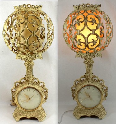 table lamp with clock