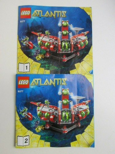 lego 8077 ATLANTIS EXPLORATION HQ complete SET minifigures DIVERS SEA 0328 - Picture 5 of 6