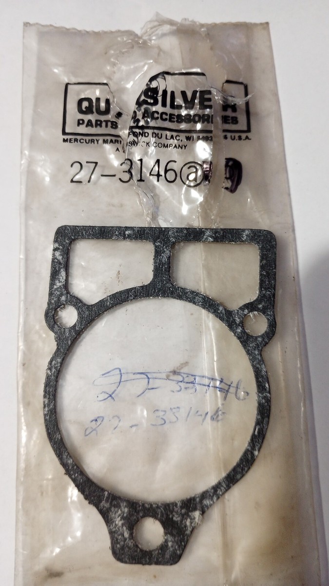 Quicksilver Water Pump Base Gasket NOS 27-33146 (L-7086) | eBay