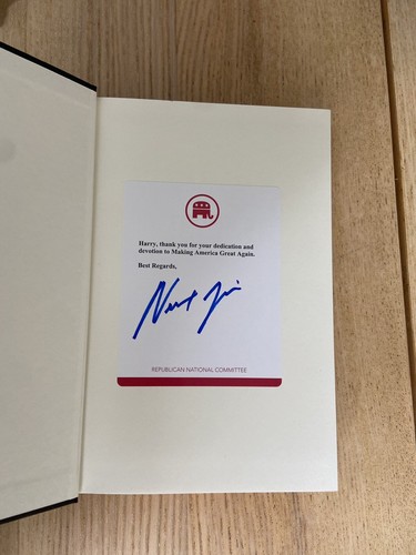 Trump's America SIGNED by Newt Gingrich 1st Edition - Hardcover