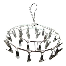 Hanging Metal Drying Rack / 24 Clips