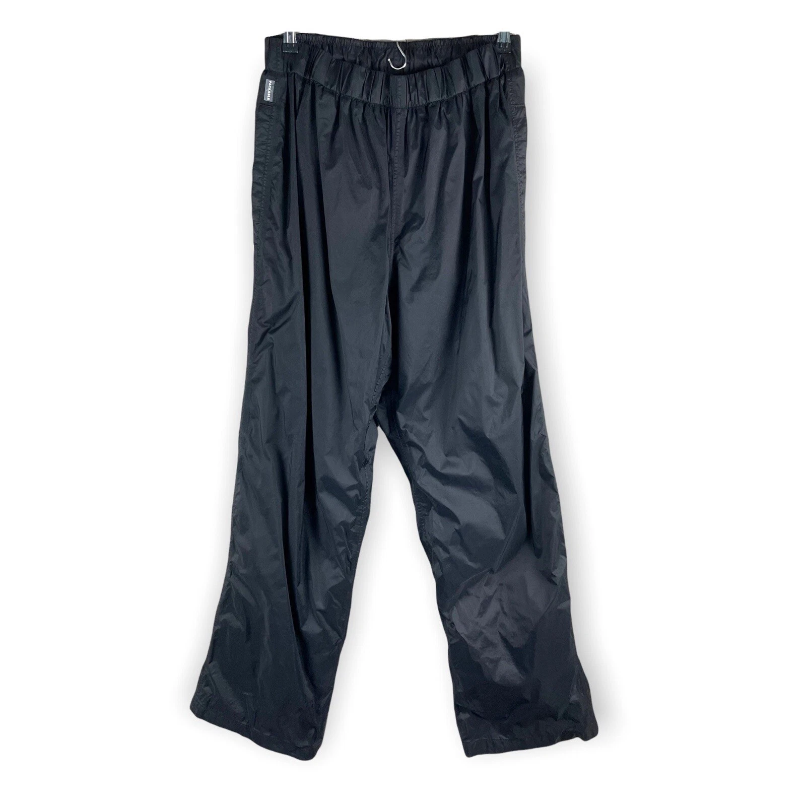 Columbia Sportswear Waterproof Packable Rain Pants Mens Sz L Black