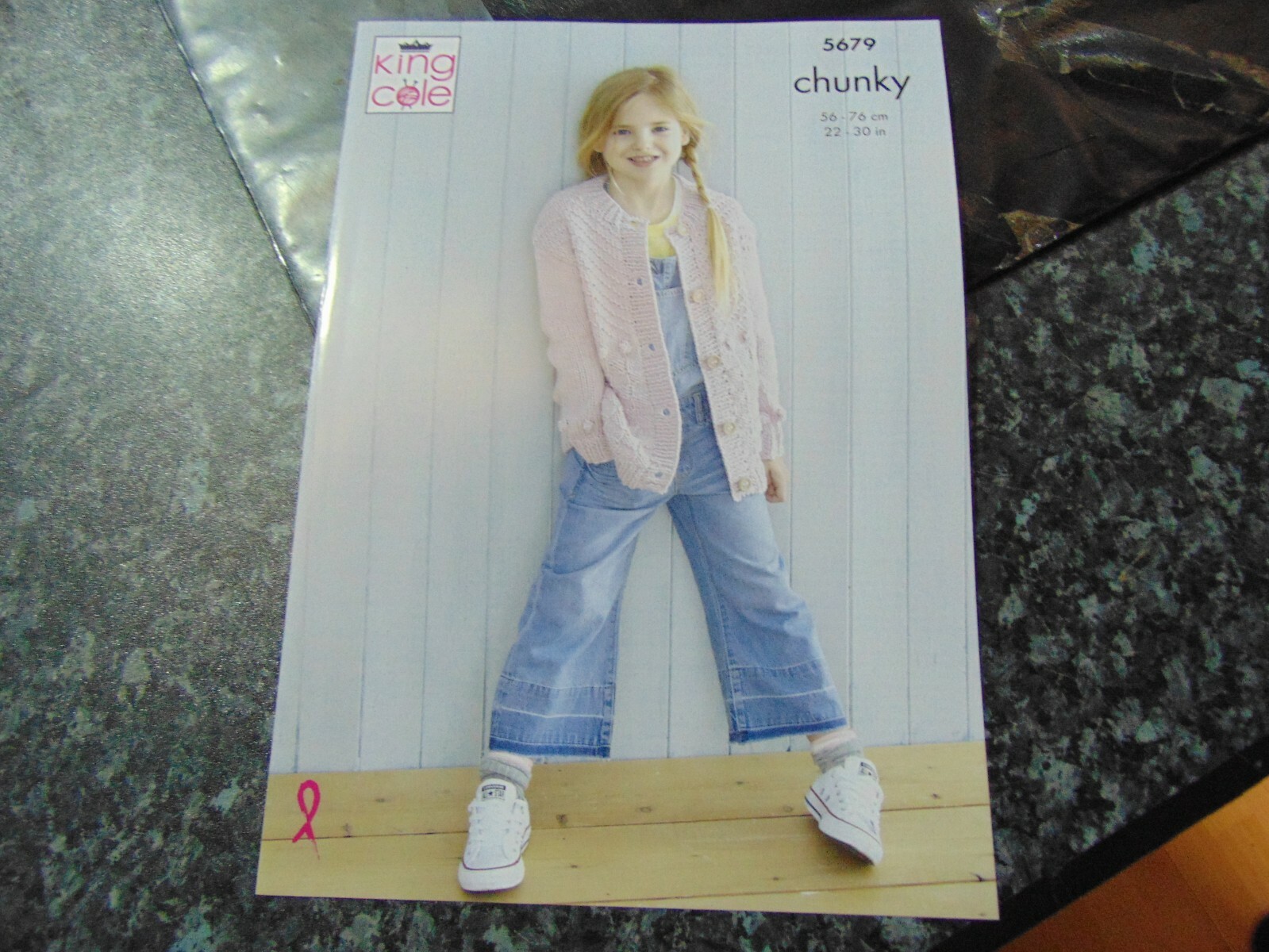 King Cole Chunky Pattern 5679 Sweater and Cardigan 22 - 30 ins