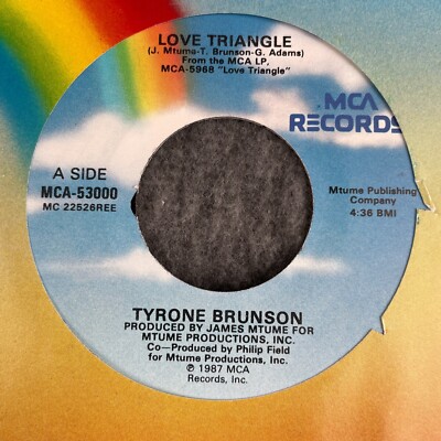TYRONE BRUNSON Love Triangle / Free Bee 45 MCA MCA-53000 NEW