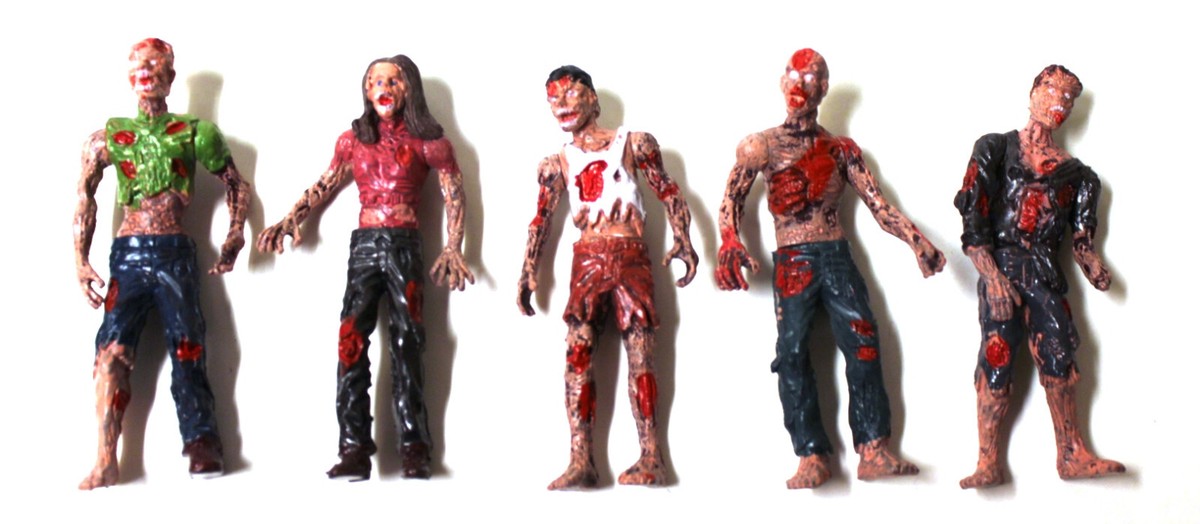 Zombie Action Figure Set of 5 | eBay
