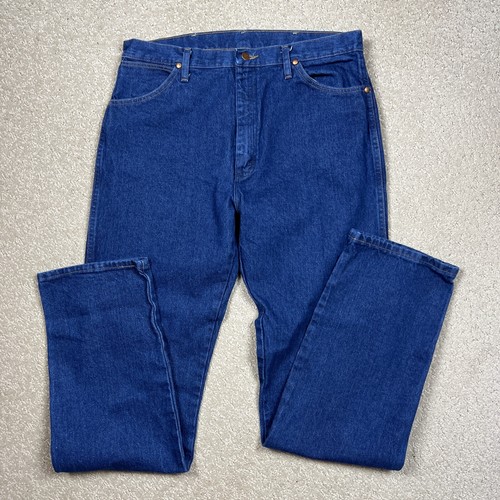 Wrangler Jeans Mens 36 x 36 Blue Denim 