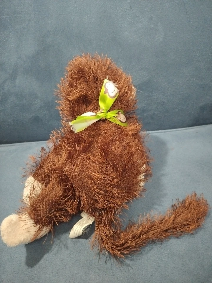 GANZ Webkinz Plush 8" Monkey HM008 NO CODE Retired EUC - Image 4 of 4