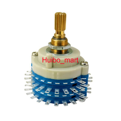10pcs Rachides 2Pole 24Step Rotary Switch DIY Attenuator Volume Potentiometer
