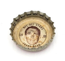 1960s Coca Cola Frank Ryan C39 NFL All-Stars Bottle Cap Coke Cleveland Browns