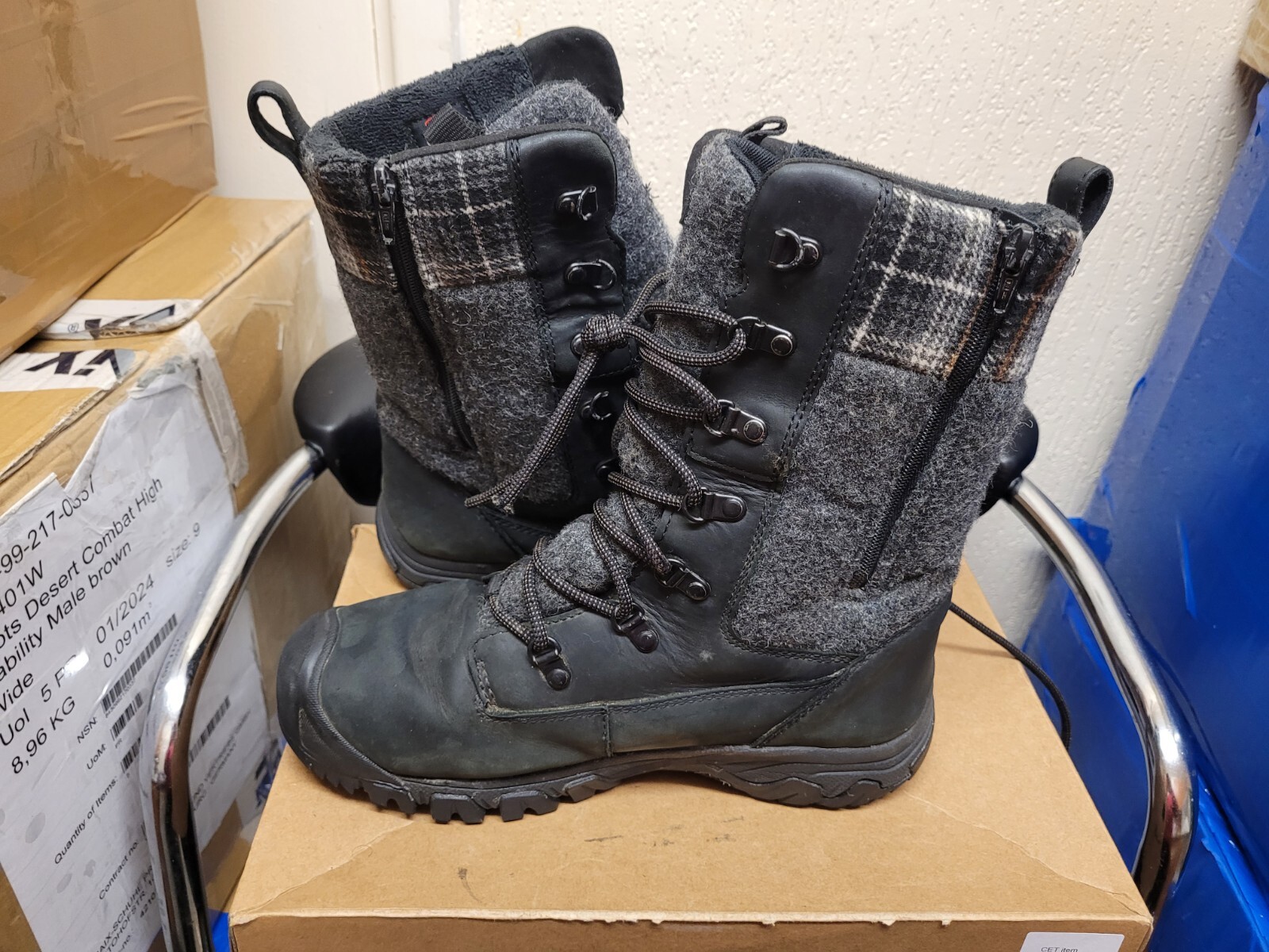 Stivali alti Keen Greta WP taglia UK 7