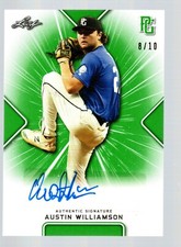 2021 Leaf Perfect Game Showcase Autographs Green #BAAW3 Austin Williamson 8/10