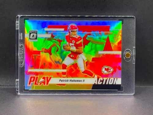 Patrick Mahomes RARE SILVER REFRACTOR PRIZM INVESTMENT CARD SSP PANINI MVP MINT