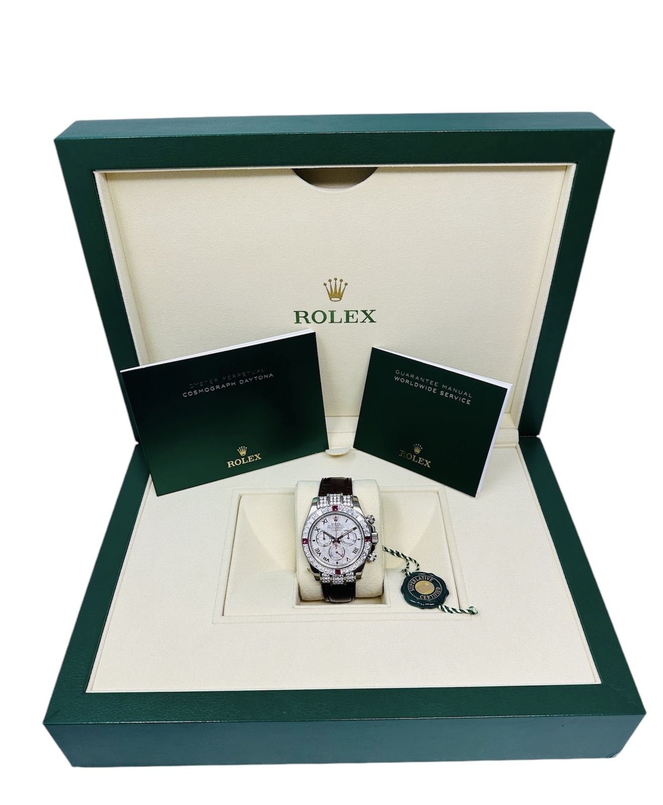 Rolex Daytona 1165994RU Special Edition Meteorite Dial Baguette & Ruby Bezel image 3