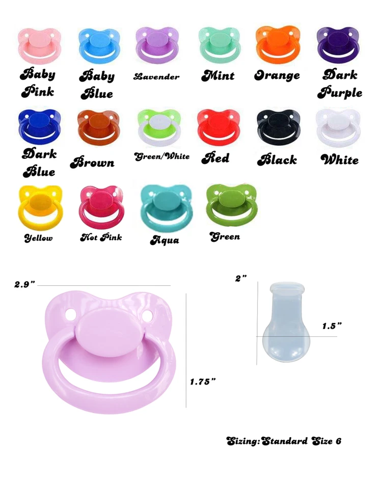 Adult Pacifier - ABDL Accessories - Little Gamer Adult Binky - Image 2 of 4