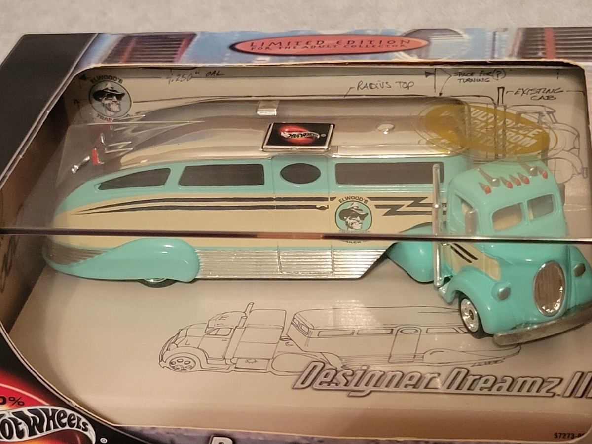 Hot Wheels 2003 Designer Dreamz III '38 COE with Travel Trailer 2