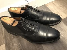 Allen Edmonds Park Avenue Black Oxford Cap toe Shoes Size 11.5 D. Some Scuffs