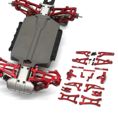 専用セット！ RC Car Part Accessories Red Metal Upgrade Kit For MJX 1/16 16207