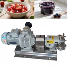 High Viscosity Rotary Lobe Pump 3PH Food Grade Transfer Pump CAM Rotor Pump