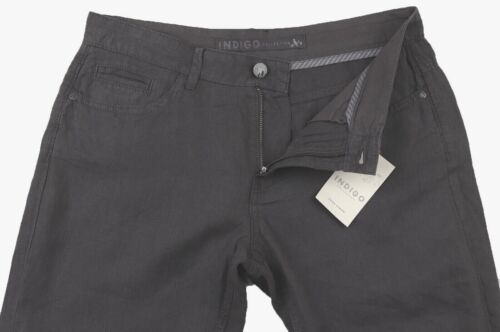 M&S Pantalon femme en lin gris Marks and Spencer taille 10 petite ÉTIQUETTE DÉFAUT - Photo 1/8