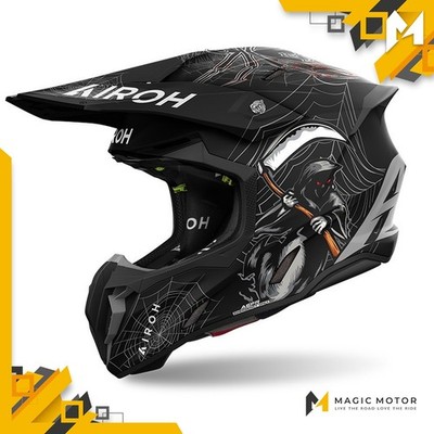 Airoh Motorradhelm Offroad TWIST 3 S ARKADE Schwarz