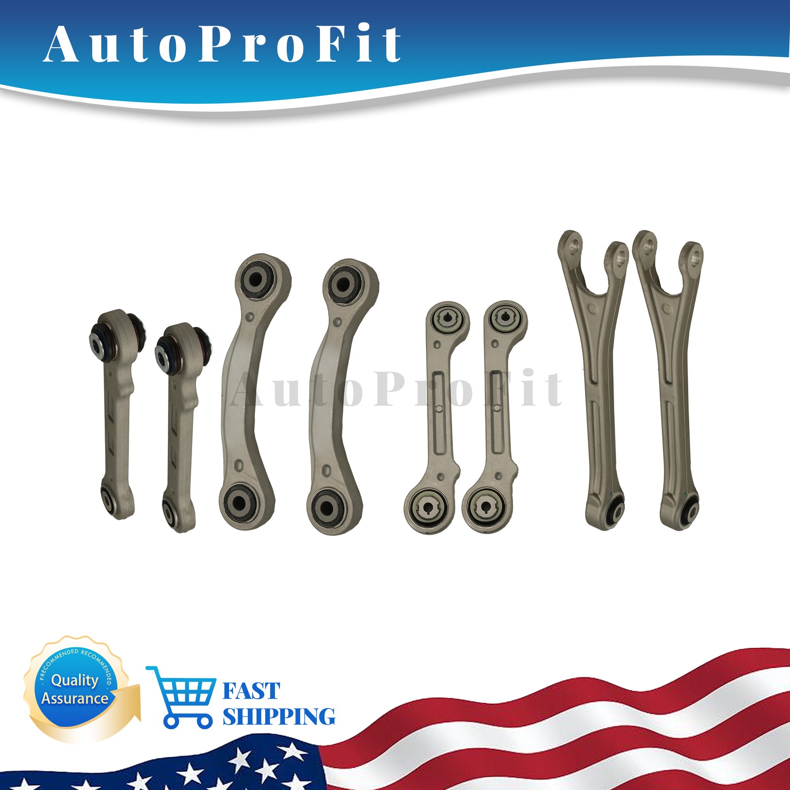 NEW 8PCS Rear Suspension Control Arm Kit Fit 2017+ Maserati Levante
