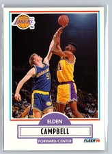 1990-91 Fleer Update #U-43 Elden Campbell Los Angeles Lakers