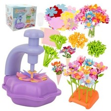 Fabric Flower Bouquets Toys - Kids DIY Arts and Crafts Kit,Creative Purple