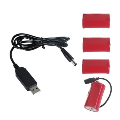 5V2A USB to 6V LR20 D Battery Eliminators Replacing 4pcs 6V Battery for Toy