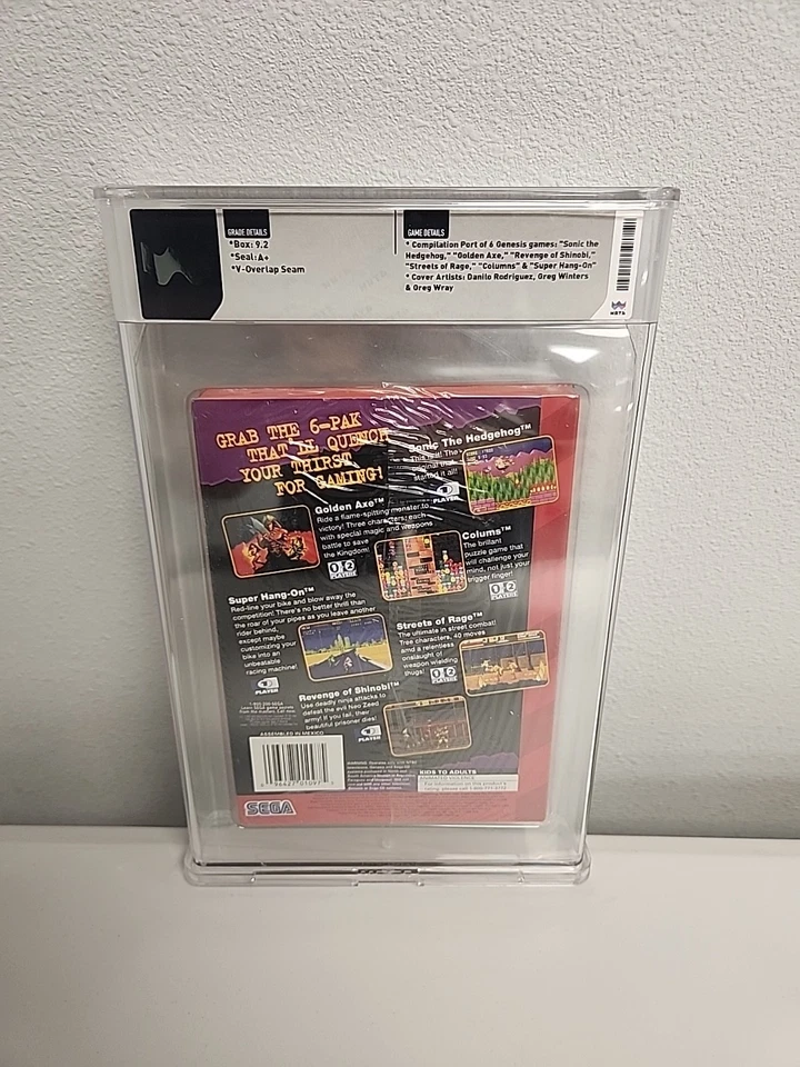 Genesis 6-Pak (Sega Genesis, 1995) New Graded 9.2 A+ Seal Wata - Image 2 of 3