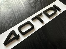 GLOSS BLACK 40 TDI BADGE 30TDI REAR FIT A1 A3 A4 A5 A6 A7 Q3 Q5 Q7 Q8