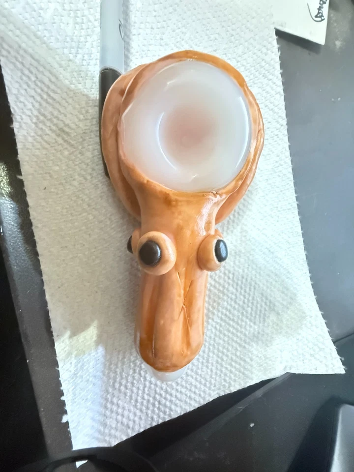 5" Hand Blown Glass Monster Mouth Hand Pipe. High Quality Glass Hand pipe Spoon! - Image 3 of 4