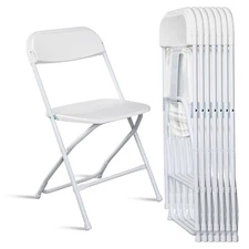 12 PACK Portable In/Outdoor Lawn Quality Garden Stackable Plastic Folding Chairs