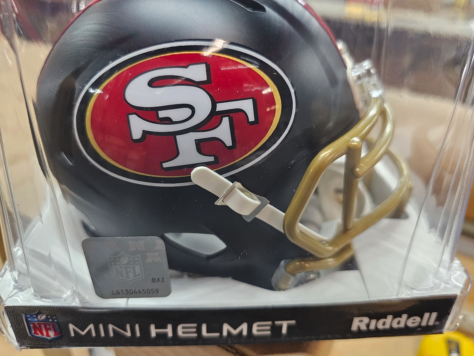 SAN FRANCISCO 49ERS Helmet Riddell Replica Mini Speed 2025 RIVALRY Alternate