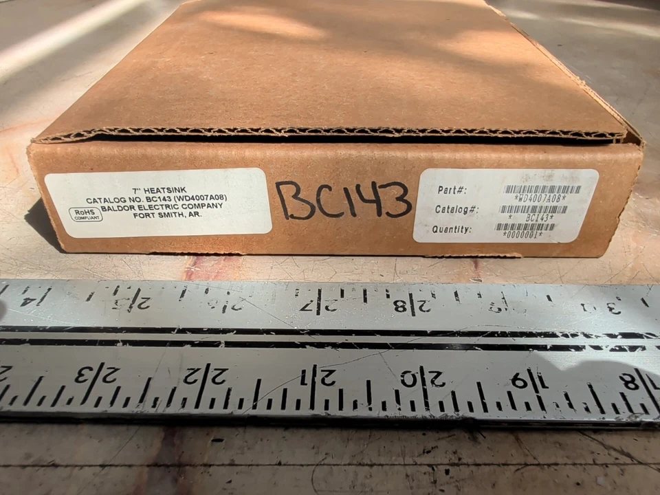 DISIPADOR TÉRMICO BALDOR ELÉCTRICO 7" BC143 WD4007A08 - NUEVO Foto 2 de 3
