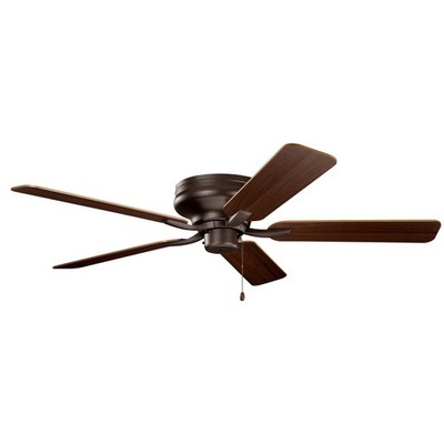 Basics Pro Legacy 52'' Indoor Flush Mount Ceiling Fan in Satin Natural Bronze