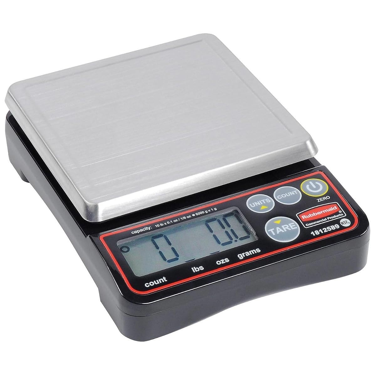 Rubbermaid Commercial Products 1812589 Compact Digital Scale Portion Control 10#