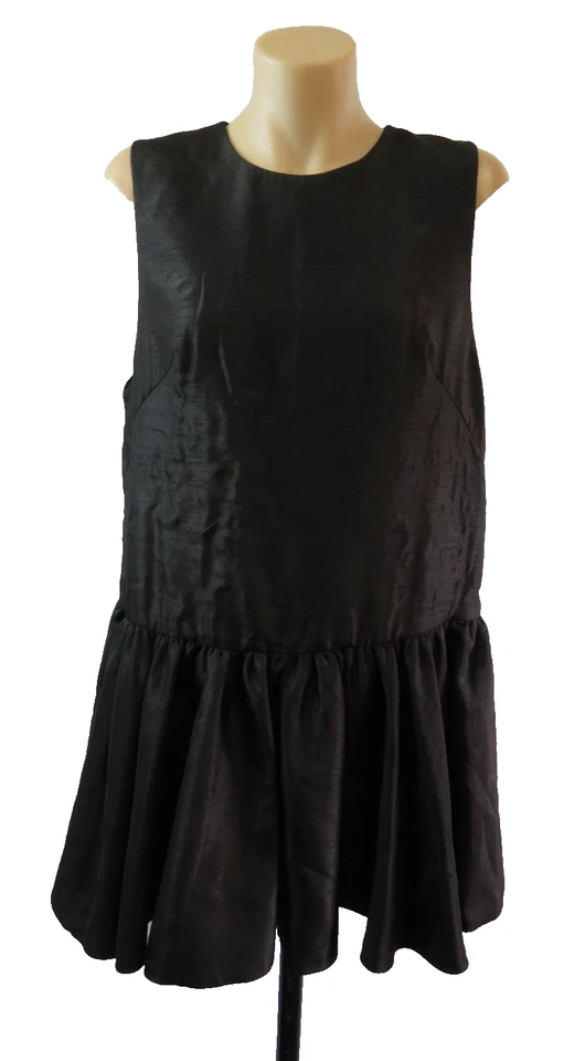 CAMEO Women Size 10 S Dress Black Short Sleeveless Oversized Grunge Gothic Party - image 3 of 4