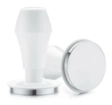 Normcore 58.5mm Spring-Loaded Coffee Tamper & Tamper Stand White Level Tamping