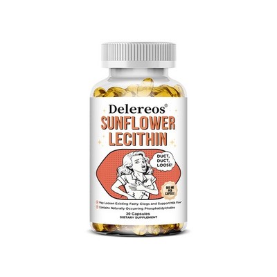 Sunflower Lecithin 900mg, Daily Liver & Brain Supplement, 30/60/120 Capsules