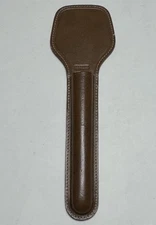 Vintage Solingen Scissor Case Leather Holder Made in Germany Cowhide Brown