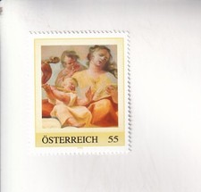 FRANCOBOLLO PM Austria TESORI ARTISTICI monasteri Wilhering pala d'altare...