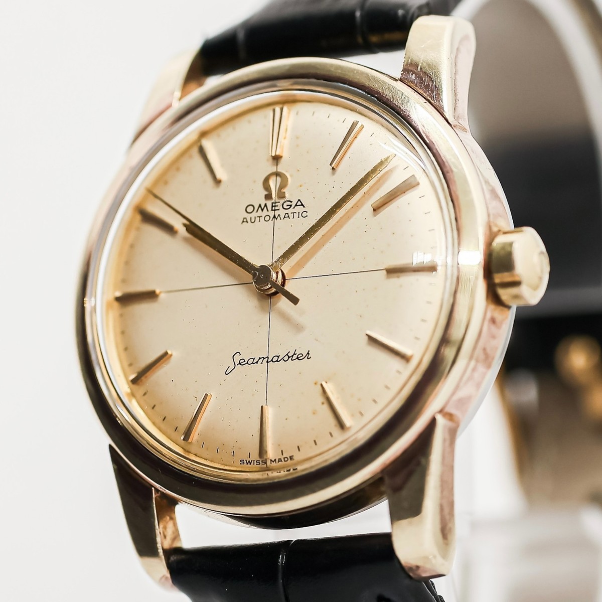 Vintage 1958** OMEGA Seamaster Cal.501 Automatic Crossline Gold