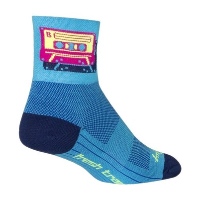SockGuy, Mixtape, Classic Sock, Sporty and Stylish, 3 Inches - Small/Medium